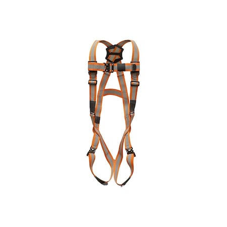 Super Anchor Safety Small - Ultra-Viz Webbing Pro-Series Fall Arrester Full Body Harness P6001-UVS